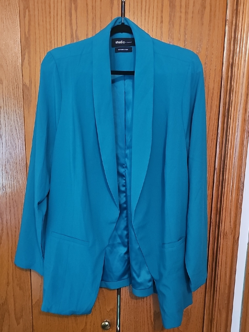 torrid Teal Open-Front Blazer